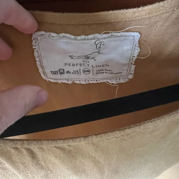 Amber yellow smock dress by notperfectlinen - Picture 4 of 4